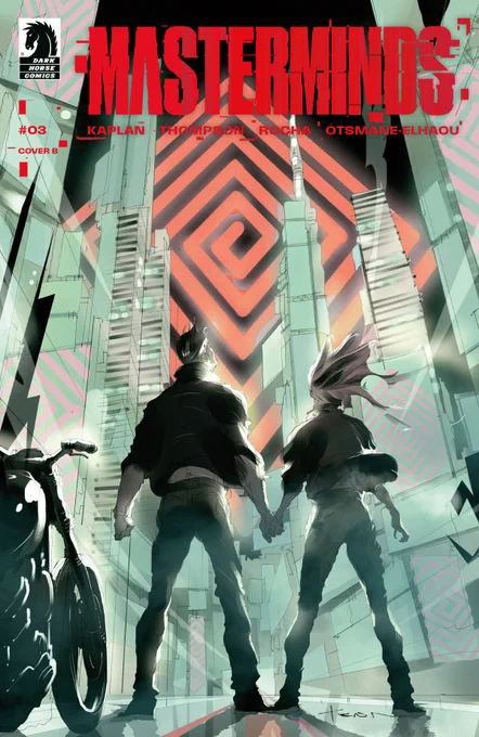 Variant cover of Masterminds issue #3, illustrated by Keron Grant

