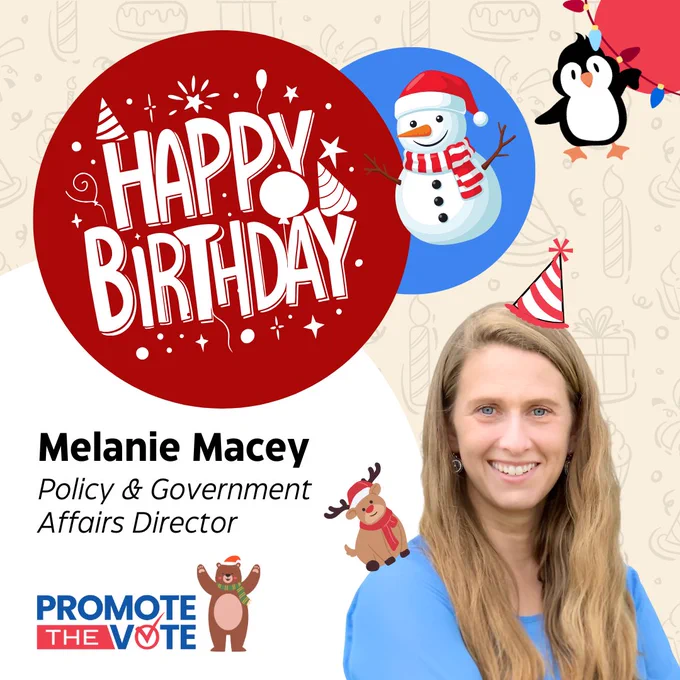 Happy Birthday: Melanie Macey, Policy & Government Affairs Director