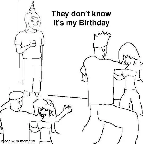 Even I didn't realize it's my birthday