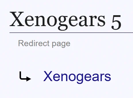 "Xenogears 5" redirects to Xenogears.