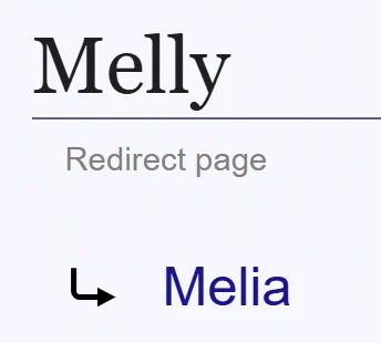 "Melly" redirects to Melia.