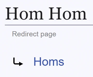 "Hom Hom" redirects to Homs.
