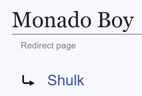 "Monado Boy" redirects to Shulk.