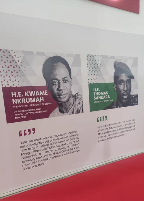 The unity's words of Kwame Nkrumah and Thomas Sankara on the walls of Algiers (IATF 2025)