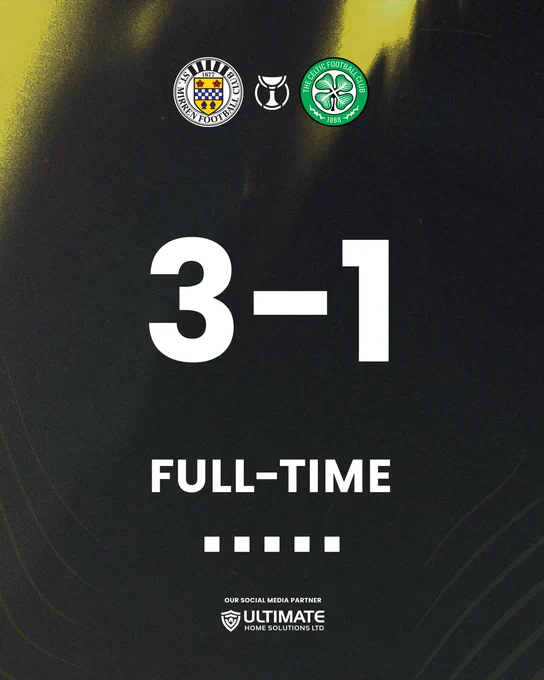 FULL-TIME: St Mirren 3-1 Celtic