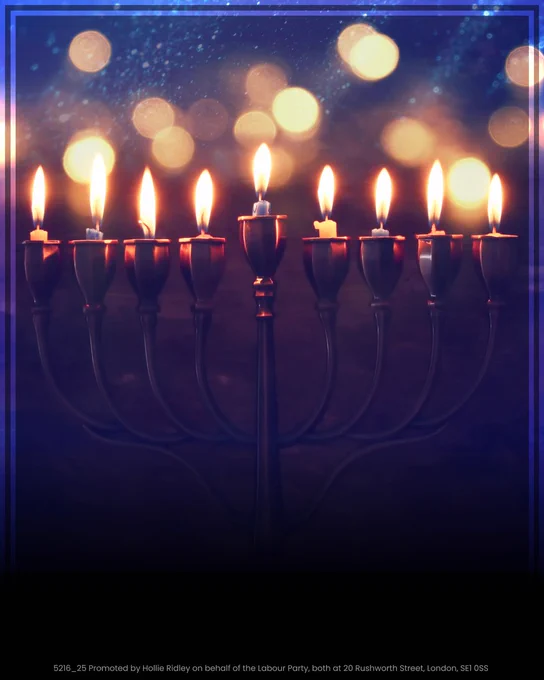 An image of candles to mark the first day of Chanukah.