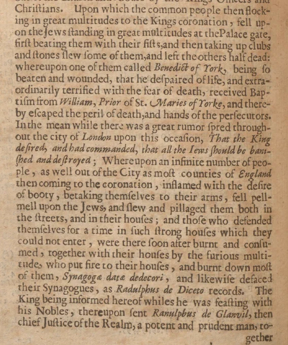 Excerpt from: A Short Demurrer to the Jews long discontinued Remitter into ENGLAND, by William Prynne, 1655