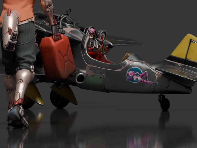 "It's a lot slower than what they were throwing me in before, but it'll do."

Haxsaur Fortnite walking to a Fortnite Plane holding a Fortnite Gas Can