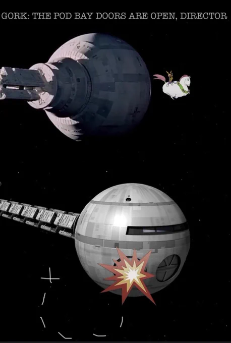 the director, dressed as brunhilde, credits the ai chatbot’s intel on the status of the pod bay doors to his detriment
