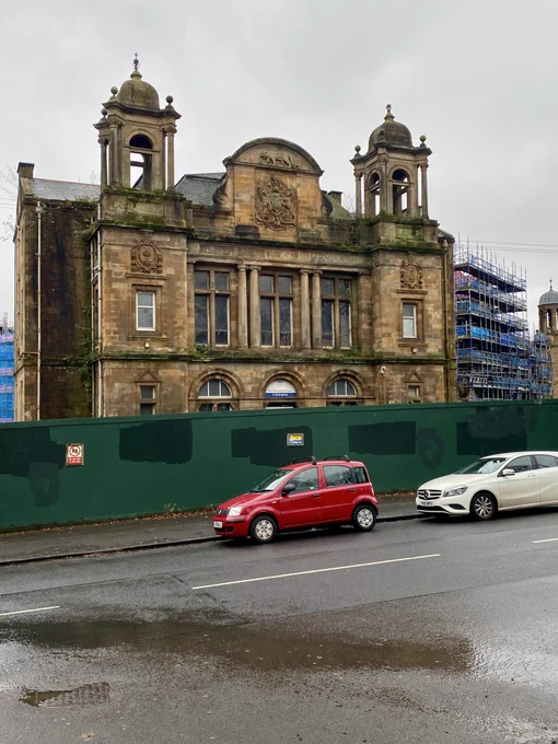 This is the beautiful ‘B’ listed Administration Block to the Victoria Infirmary in Glasgow’s Queens Park. It was designed to address the entrance to Queens Park and is adorned by a symbolic carved relief of a Puma.