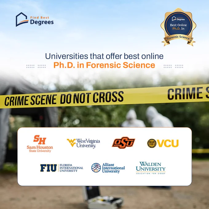 Best Online Ph.D. in Forensic Science by FindBestDegrees