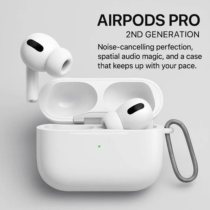 Apple AirPods Pro (2nd Generation) — noise-cancelling perfection, spatial audio magic, and a case that keeps up with your pace. 🎧

Premium sound isn’t about volume — it’s about clarity, immersion and comfort.

#AirPodsPro #AppleAudio #LuxurySound @Apple @techcrunch
