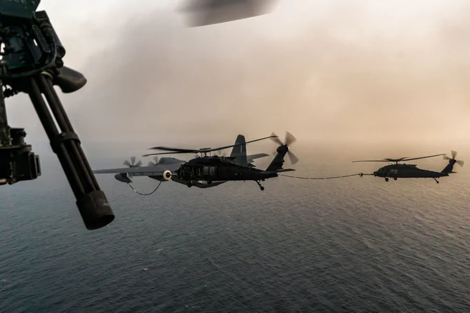 160th SOAR MH-60 Aerial Refuel