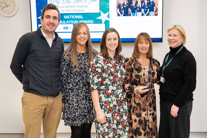 RBHSC SimEd team with their award.