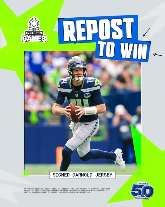 Repost to win Sam Darnold signed jersey