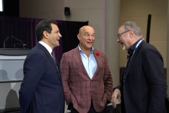 Konstantinos Georgaras, CIPO, Jim Balsillie, CIGI and Professor Dietmar Harhoff, Max Planck Institute for Innovation and Competition