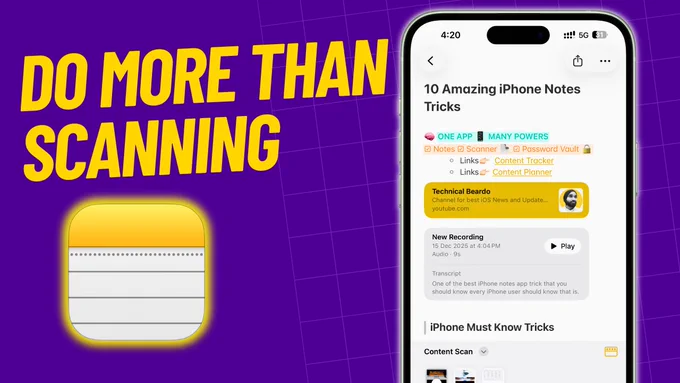 iPhone Notes App Tricks