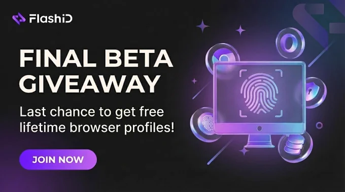 FlashID December Event starts NOW!
nvite friends 👉 earn codes 👉 unlock 20 lifetime browser profiles for FREE!
Only until Dec 31 (UTC).