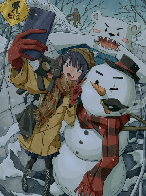 Winter has arrived!!
Sicin and Nyan can’t wait to visit their friends the ones they can only meet during winter.
They came for the snow, the smiles, and the memories.
Something else came to be remembered,without ever truly being seen.