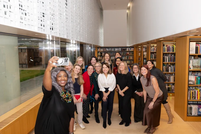 Liz Kendall meeting the Women in Tech taskforce