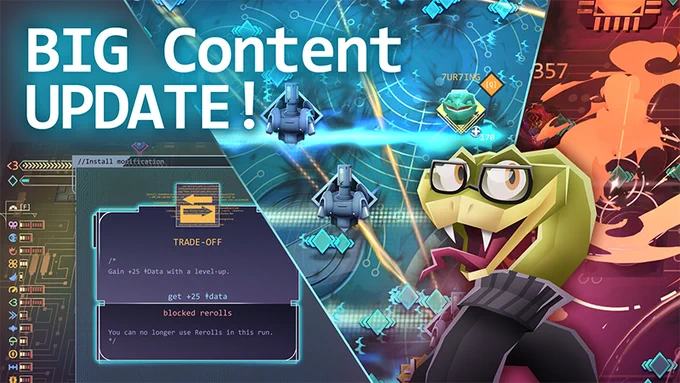 Big Content Update!
Guss the new character in front of new features like the run-defining Modifications and fire-based attacks