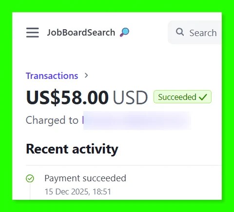 A job board getting back after a yeat getting a JobBoardSearch.com job board featured listing: Custom Color 🟢   All Channels Shoutout 📢