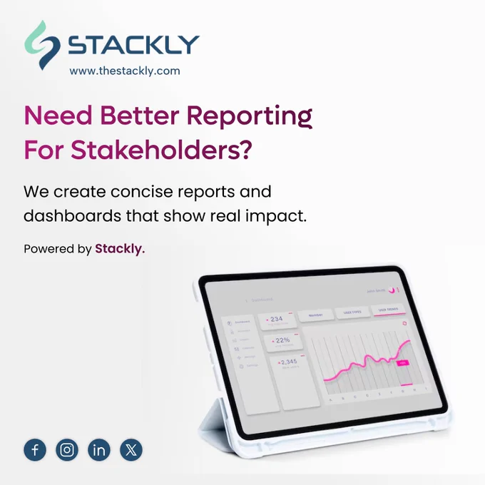 Data analytics dashboard solutions for retail businesses.