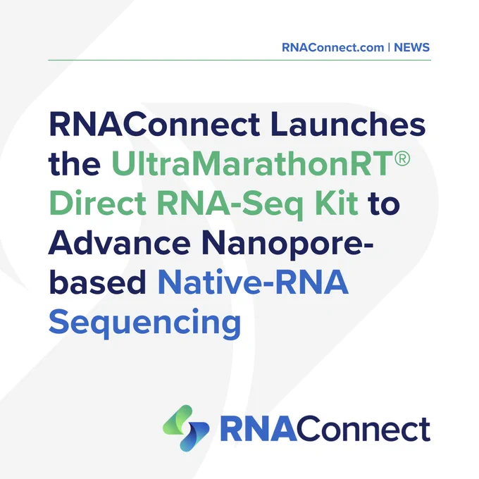 Press release: RNAConnect Launches the UltraMarathonRT Direct RNA-Seq Kit to Advance Nanopore-based Native-RNA Sequencing