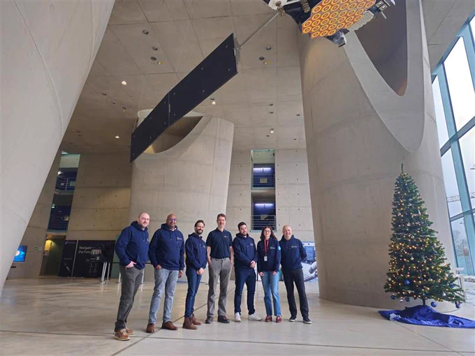 EUSPA LEOP team at the Galileo Control Centre (GCC), Oberpfaffenhofen, Germany.