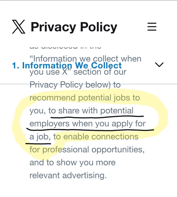 To share your information with potential employers when you apply for a job