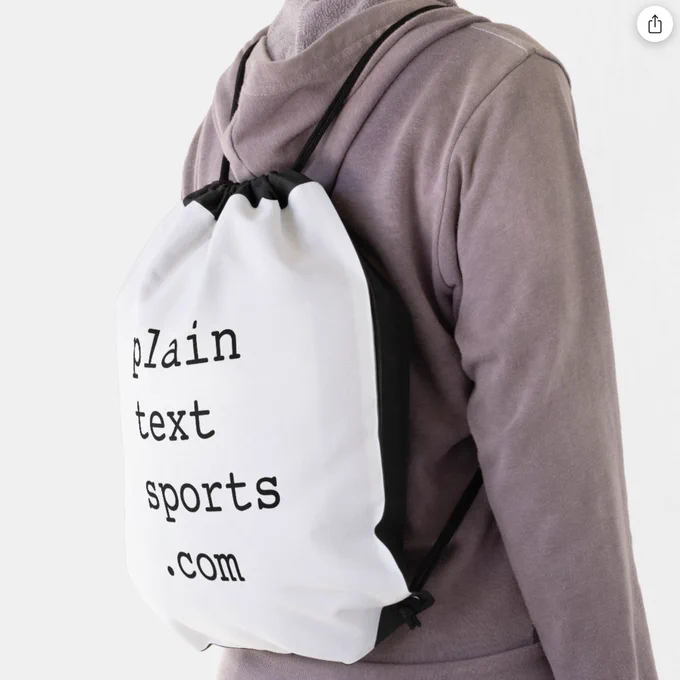 rendering of plaintextsports.com bag