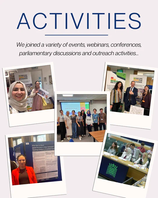 Infographic - "We joined a variety of events, webinars, conferences, parliamentary discussions and outreach activities"