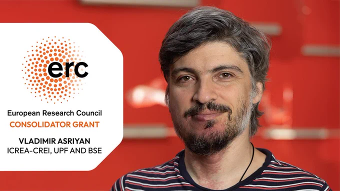 Professor Vladimir Asriyan (ICREA-CREI, UPF and BSE) has been awarded a European Research Council (ERC) Consolidator Grant