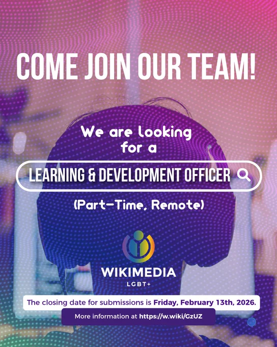 Come join our team
We are looking for a learning and development officer (part time, remote) The closing date for submission is Friday February 13th, 2026, for more information visit the link