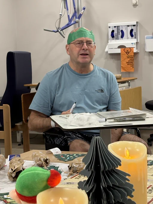 Patient takes on the role of bingo caller.