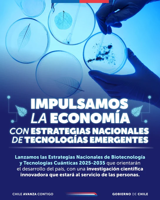 Impulsamos la economía con estrategias nacionales de tecnologías emergentes

Lanzamos las Estrategias Nacionales de Biotecnología y Tecnologias Cuánticas 2025-2035 que orientarán el desarrollo del país, con una investigación científica innovadora que estará al servicio de las personas.
