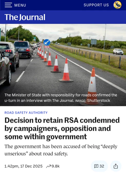 Decision to retain RSA condemned by campaigners, opposition and some within government
The government has been accused of being “deeply unserious” about road safety.