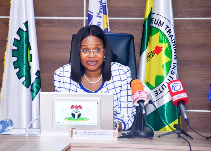 The Permanent Secretary, MPR. Mrs. Patience N. Oyekunle delivering her welcome address during the ECM System Go live launch in Abuja.