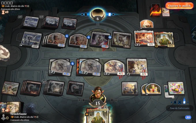 Magic arena screenshot, 2 brawls decks with the same comandant