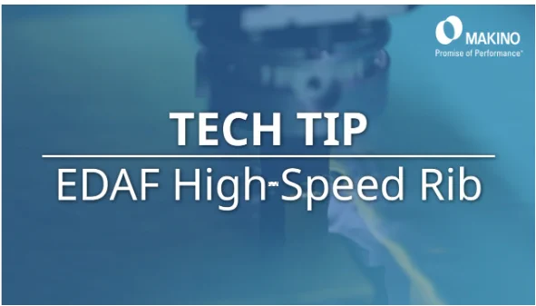 Tech Tip: EDAF High-Speed Rib

Makino 
Promise of Performance

The High-Speed Rib (HS Rib) feature on Makino EDAF and EDNC Sinker EDM machines takes performance to the next level. With increased jump speed, rapid acceleration and sideways jump capability, this advanced technology enables higher roughing rates and reduced electrode wear—delivering precision and efficiency in rib cutting applications.  In this short video, Makino EDM Applications Engineer breaks down the details of this powerful standard feature and how it can enhance your machining process. 