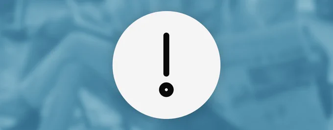 Symbolgrafik eines Ausrufezeichens