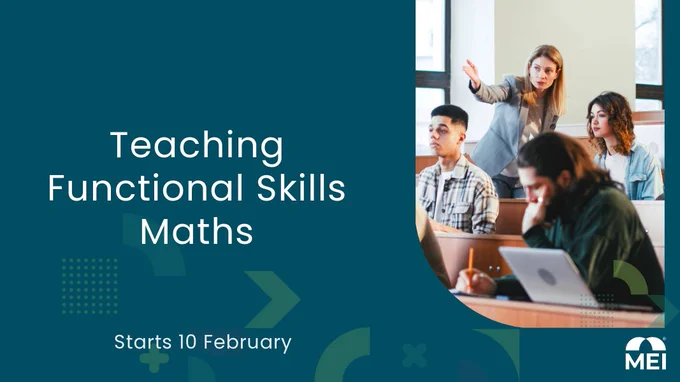 Teaching Functional Skills Maths starts 10 February 2026