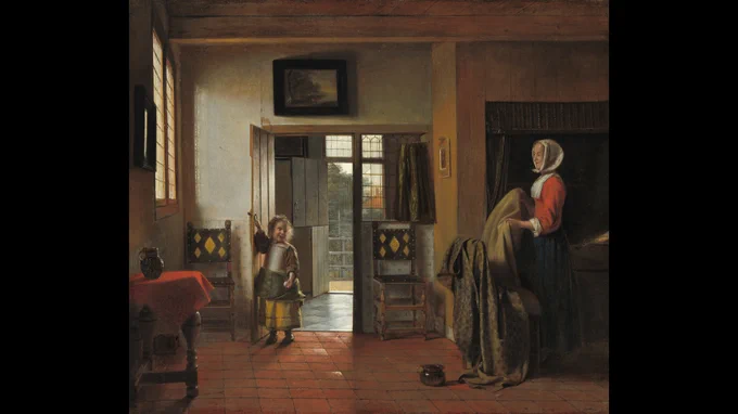 The Bedroom (Pieter de Hooch, 1658-1660, National Gallery of Art, Washington D.C.)