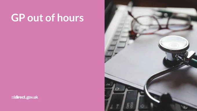 A stethoscope and pen on a notebook - GP out of hours
