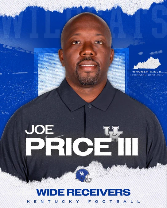 Coach Joe Price III coaching announcement. 