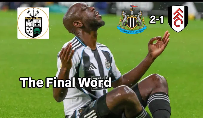Newcastle 2-1 Fulham: 'The Final Word' graphic.