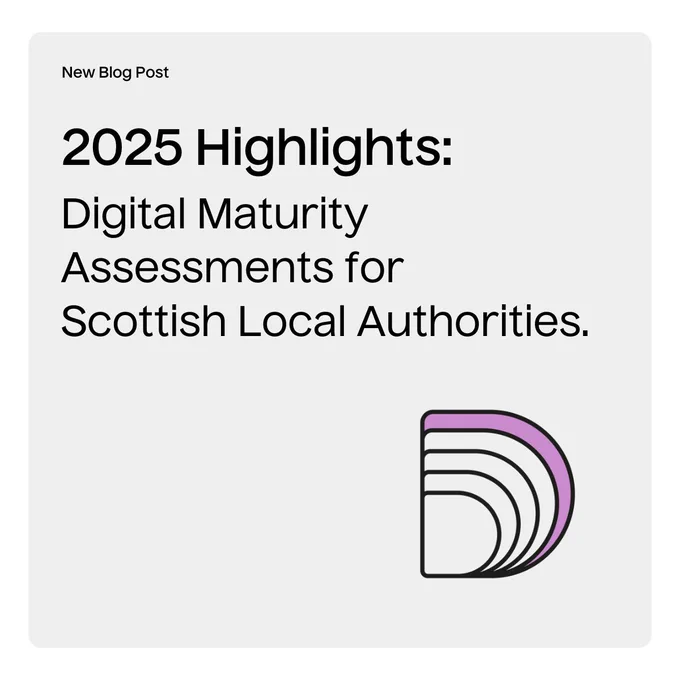 Promotional Image for 2025 Highlights: Digital Maturity Assessment for Scottish Local Authorities.