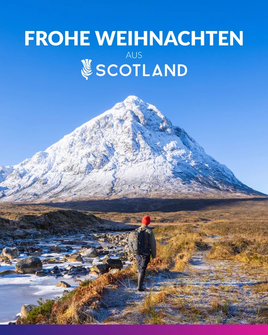 Frohe Weihnachten aus Schottland.
