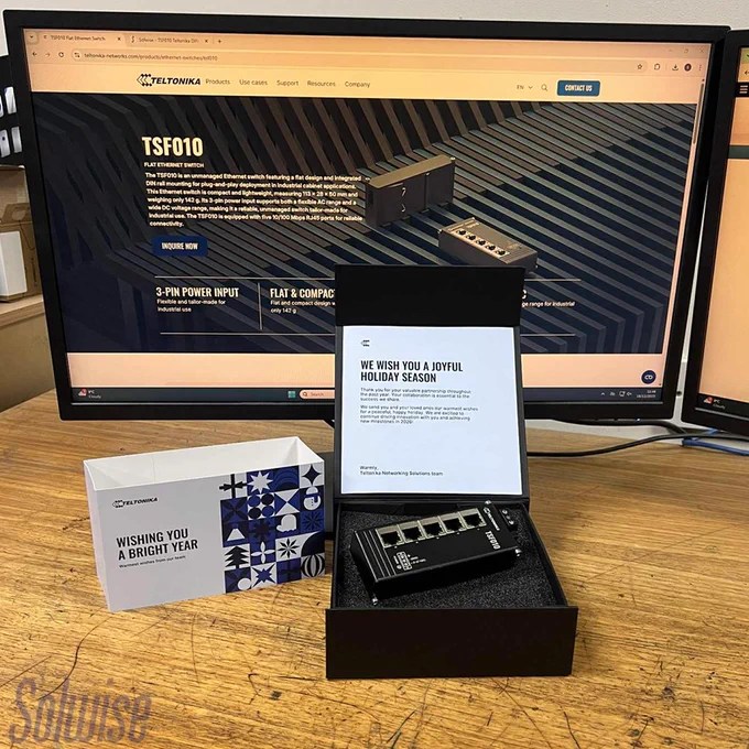 TSF010 Teltonika 5-port Ethernet Switch.
