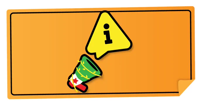 illustration of a megaphone and an alert icon